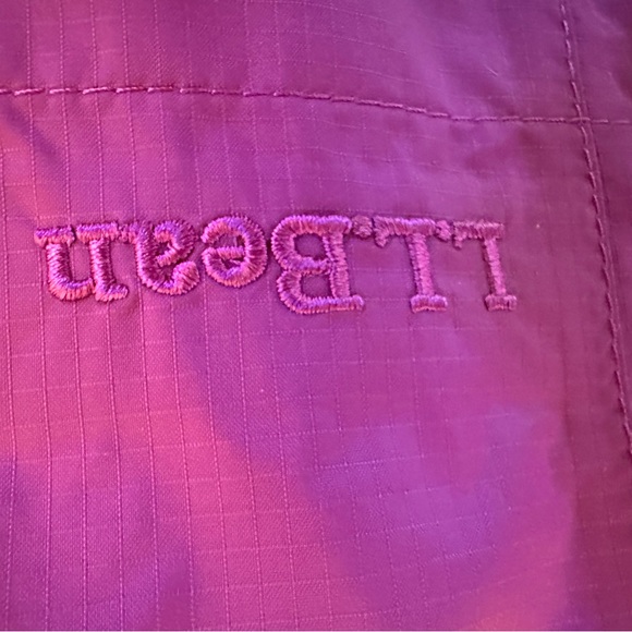 LL BEAN RAIN JACKET COAT HOOD WATERPROOF KNEE LEGNTH PINK XXL RAIN GEAR be dry - Picture 10 of 10